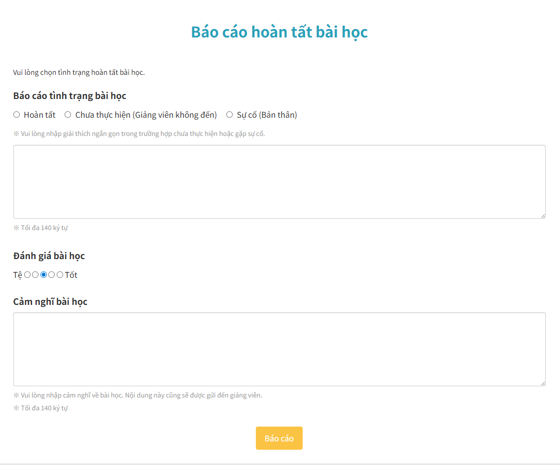 Gửi báo cáo